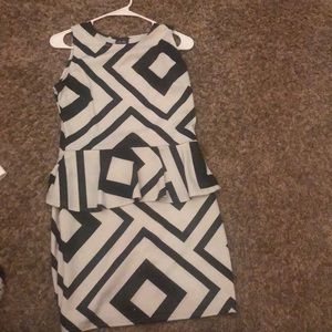 Black and white dress